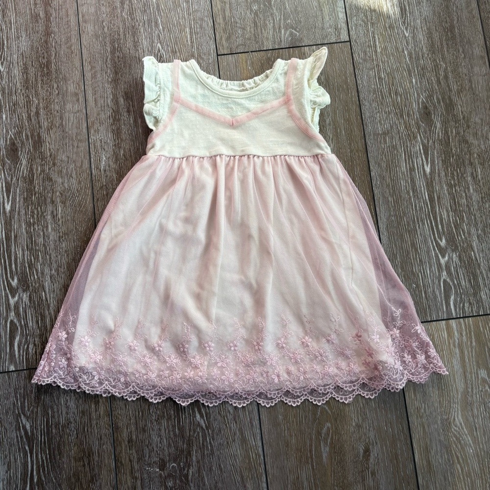 Kate Closet Baby Girls‎ Pink Lace Tulle Dress Size 80 Toddler Party Easter